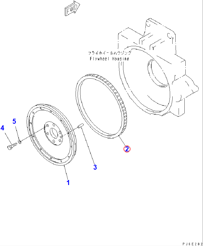 Diagram 6150-31-1341 GEAR,RING - Komatsu