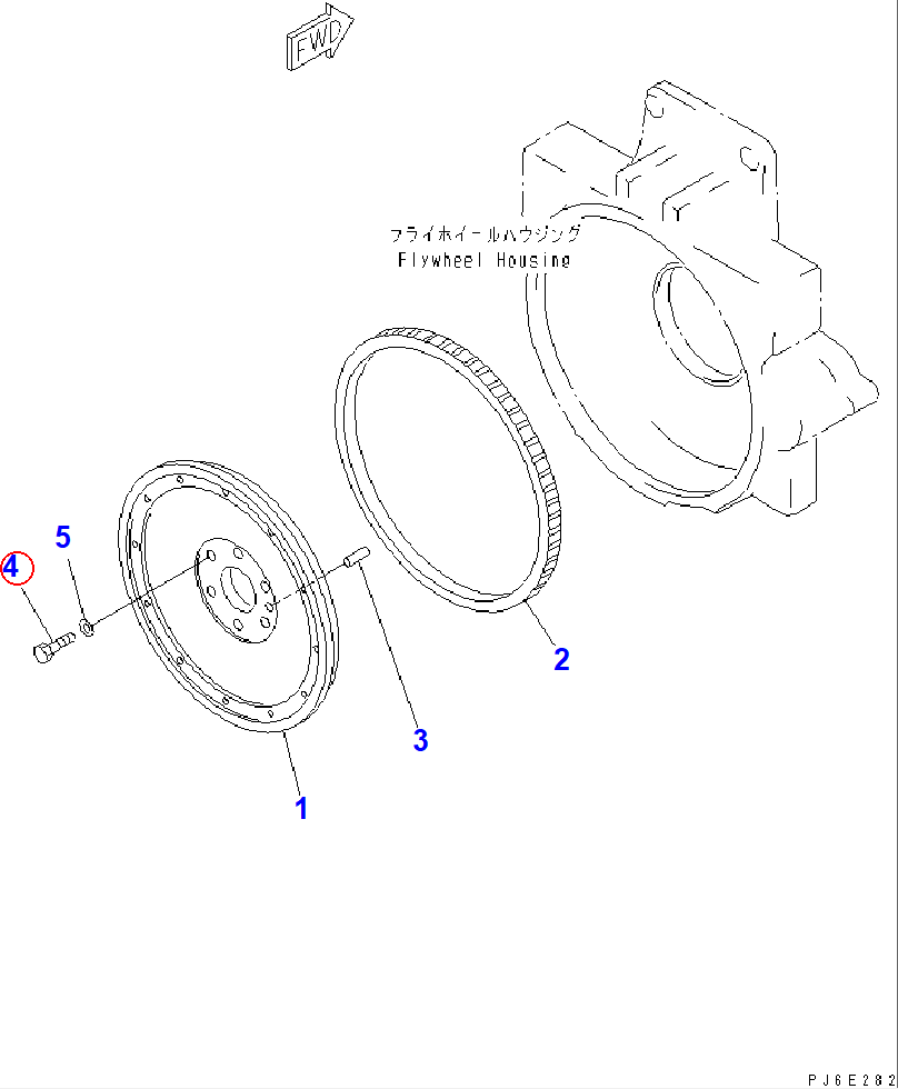 Diagram 01050-31645 BOLT - Komatsu