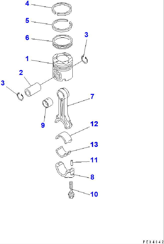 Diagram 6151-38-3040 METAL ASS'Y - Komatsu