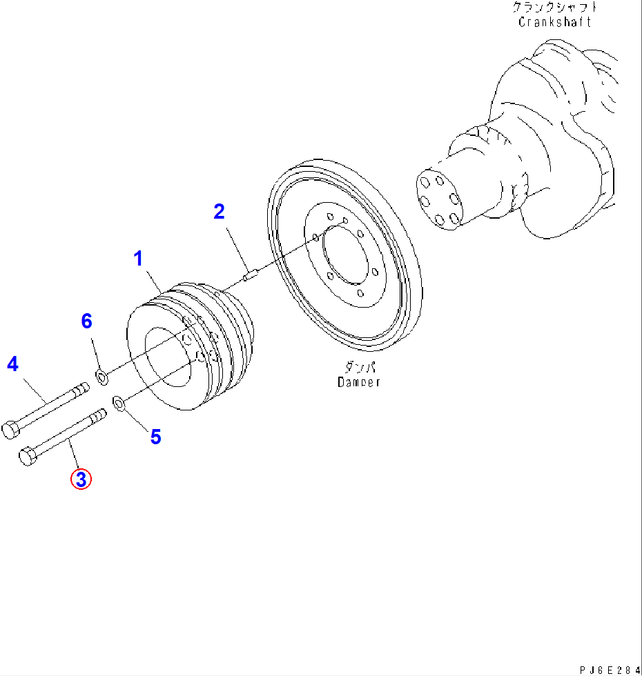 Diagram 01050-51685 BOLT - Komatsu