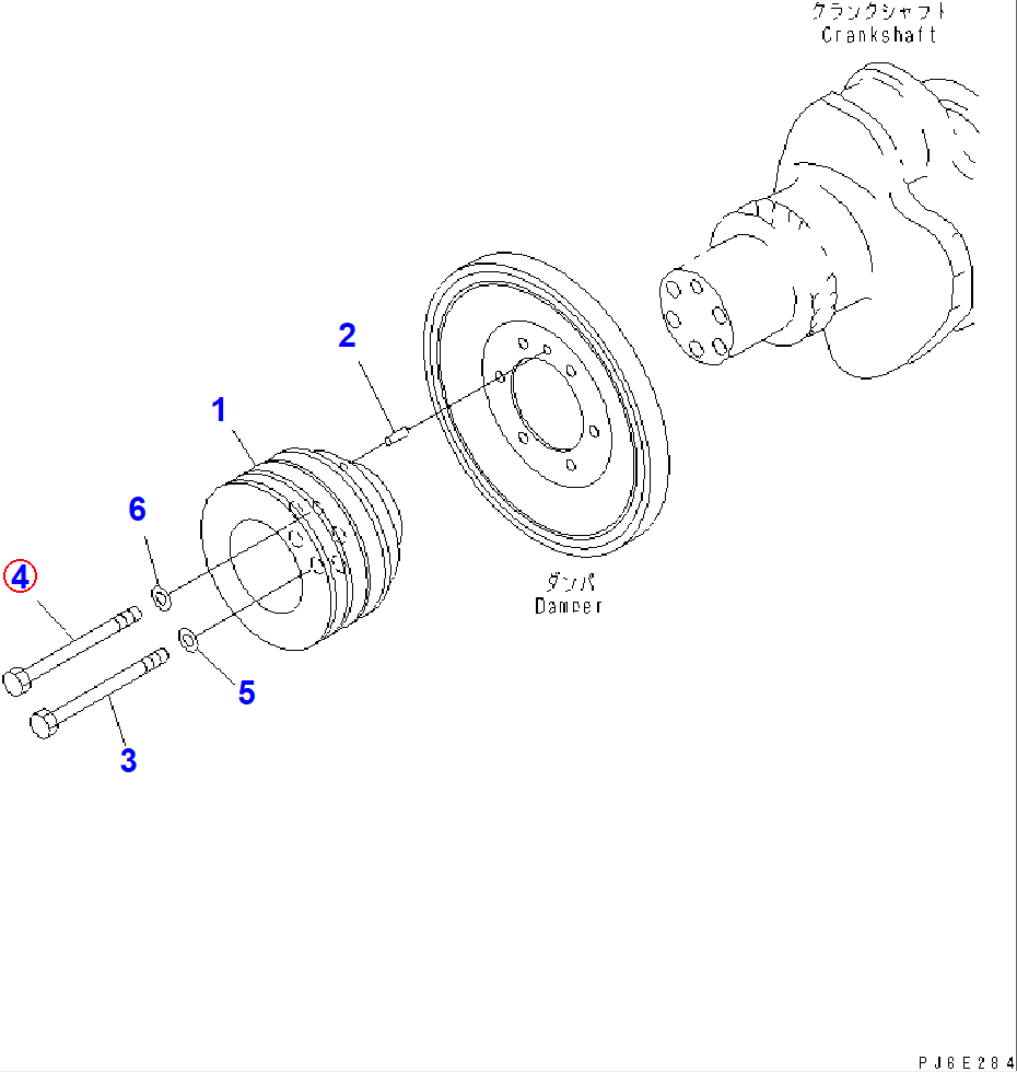 Diagram 01050-51480 BOLT - Komatsu