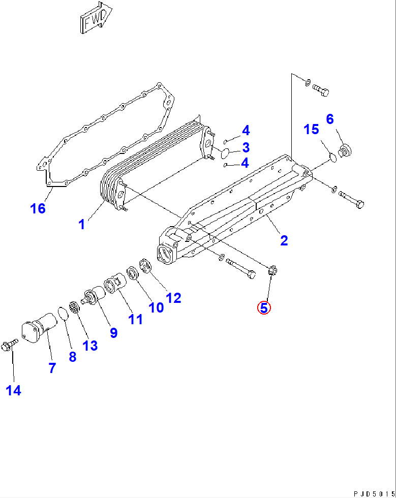 Diagram 6150-61-2580 NUT - Komatsu