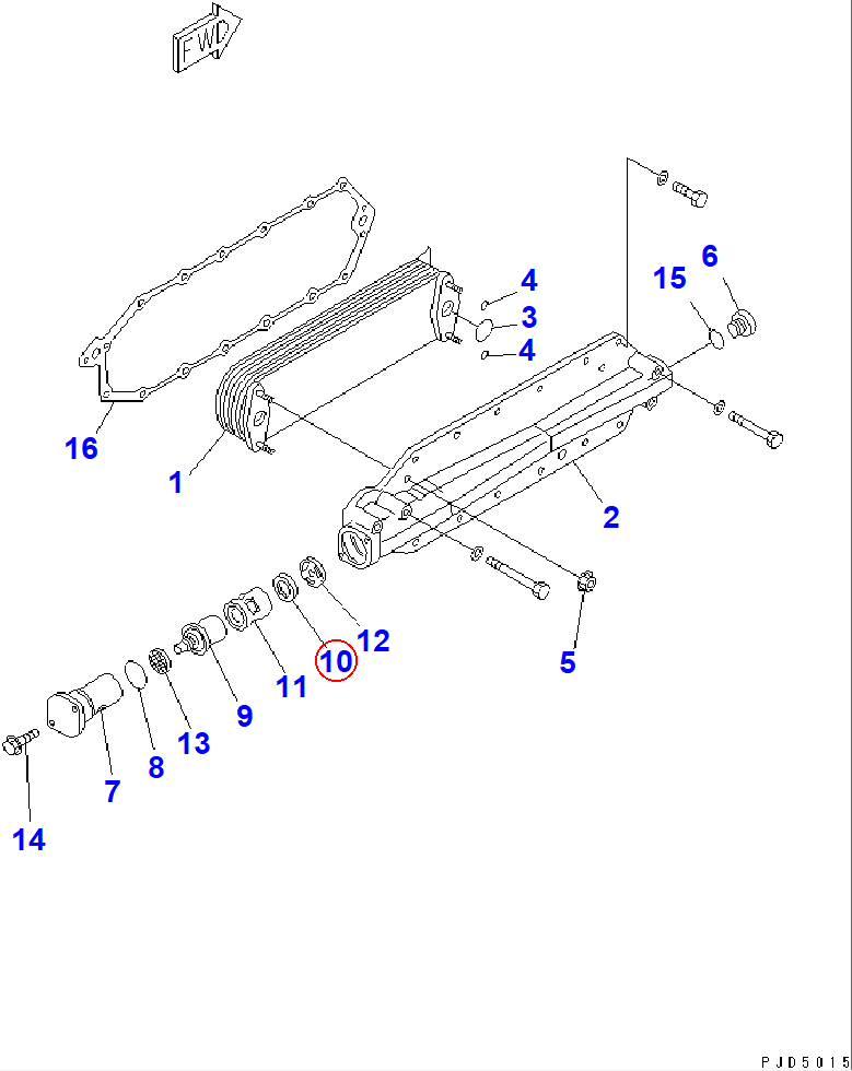 Diagram 6150-61-2540 SEAL (K2) - Komatsu
