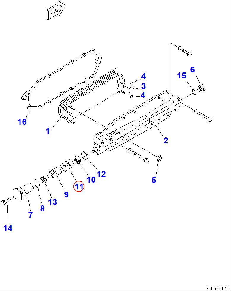 Diagram 6150-61-2141 CASE - Komatsu
