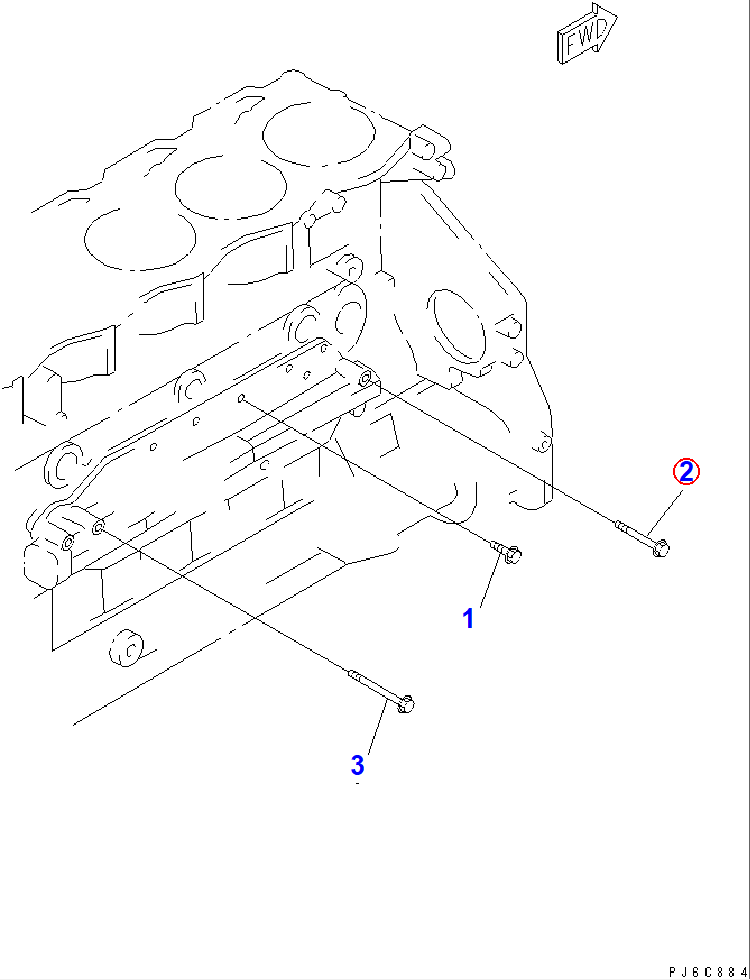Diagram 01435-01065 BOLT - Komatsu