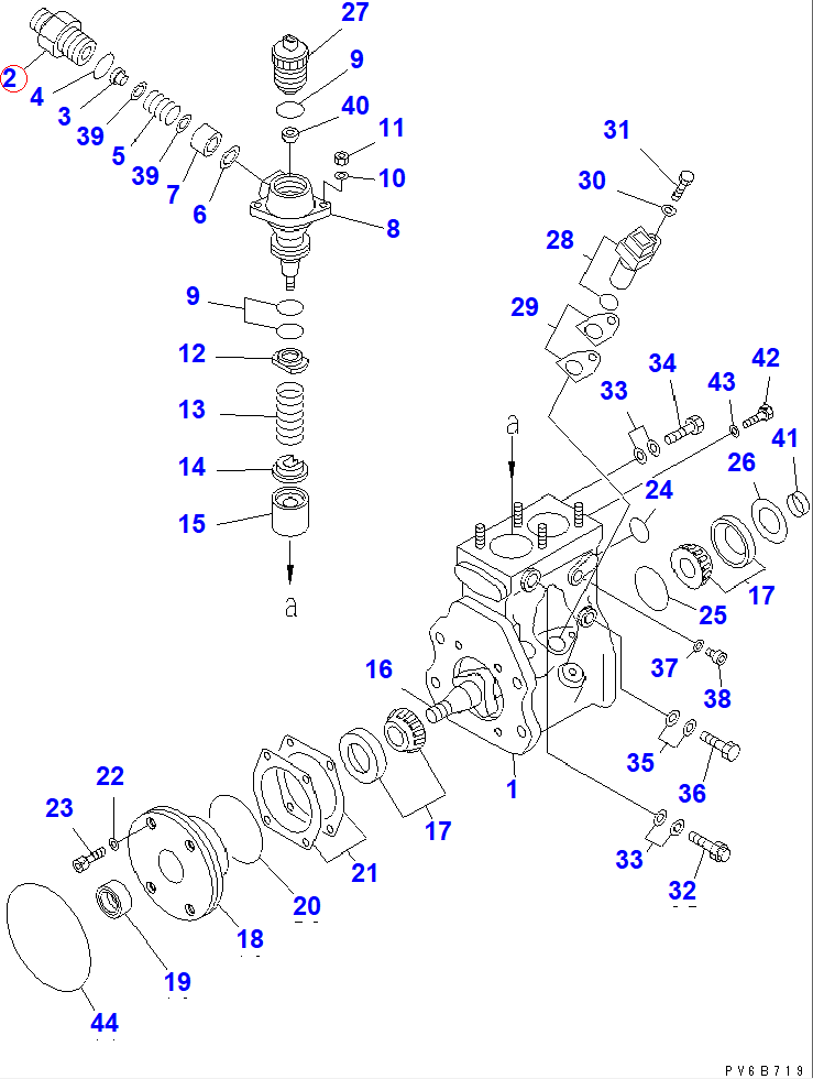 Diagram ND094131-0020 HOLDER,DELIVERY VALVE - Komatsu