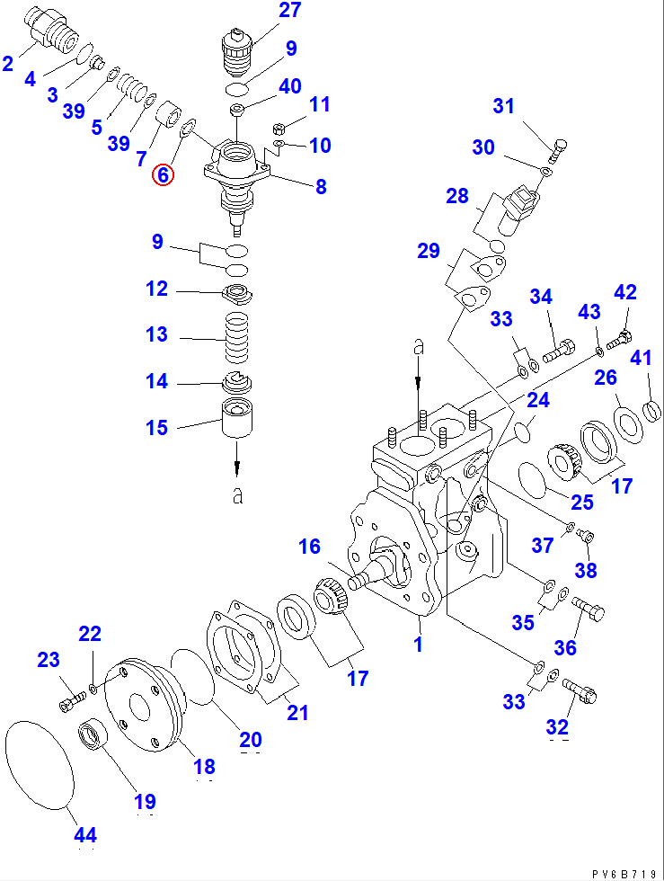 Diagram ND094137-0010 GASKET - Komatsu