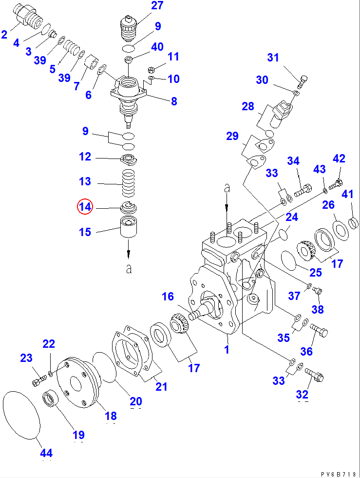 Diagram ND094165-0021 SEAT,SPRING LOWER - Komatsu