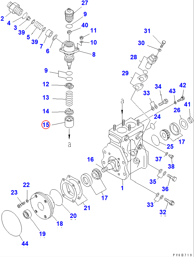 Diagram ND094170-0080 TAPPET ASS'Y - Komatsu