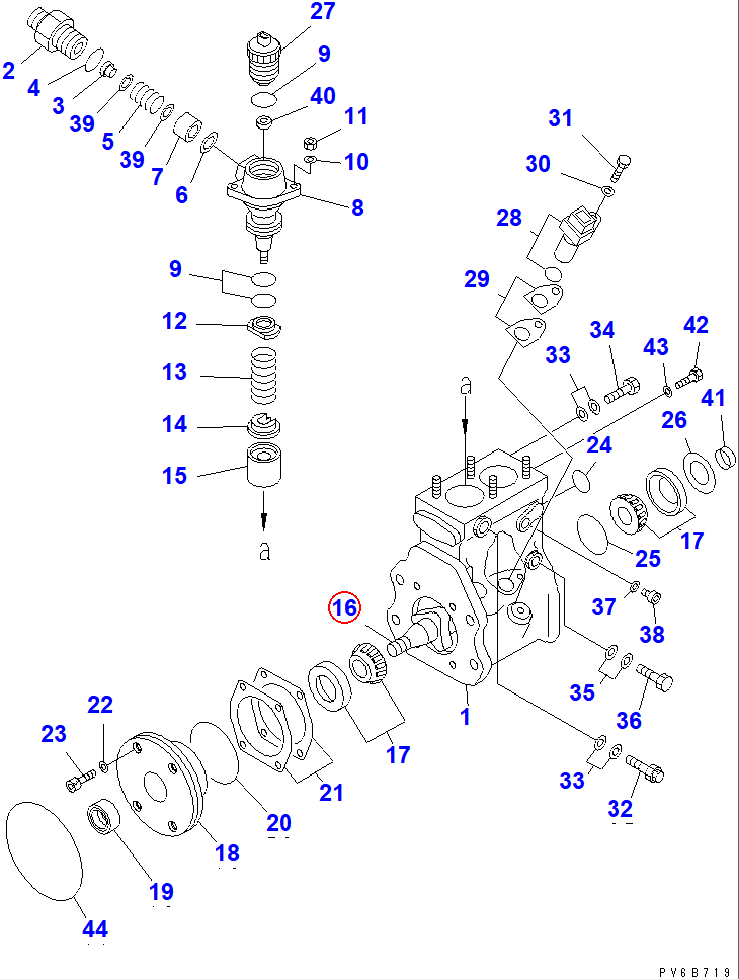 Diagram ND094191-0371 CAMSHAFT - Komatsu