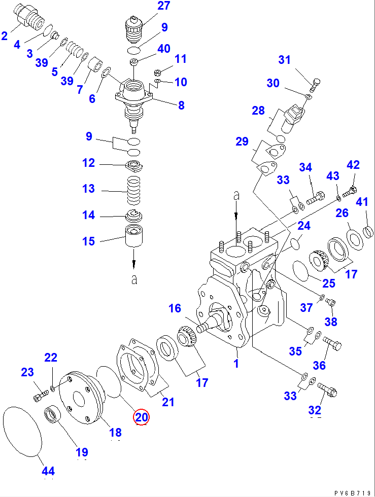 Diagram ND094086-0120 O-RING - Komatsu