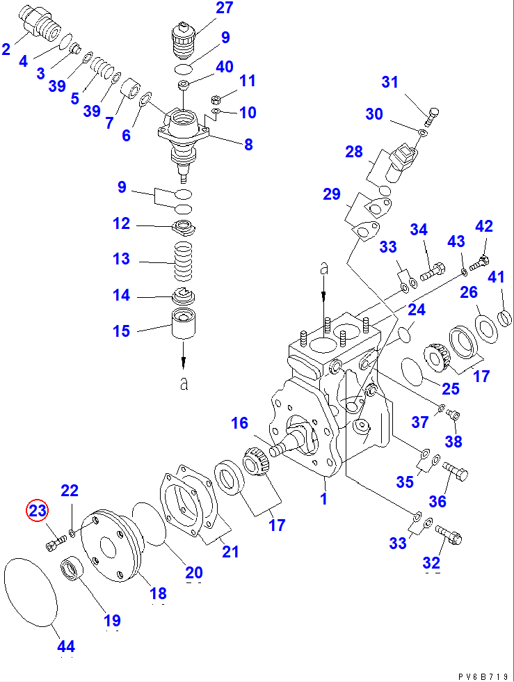 Diagram ND949044-3320 BOLT - Komatsu