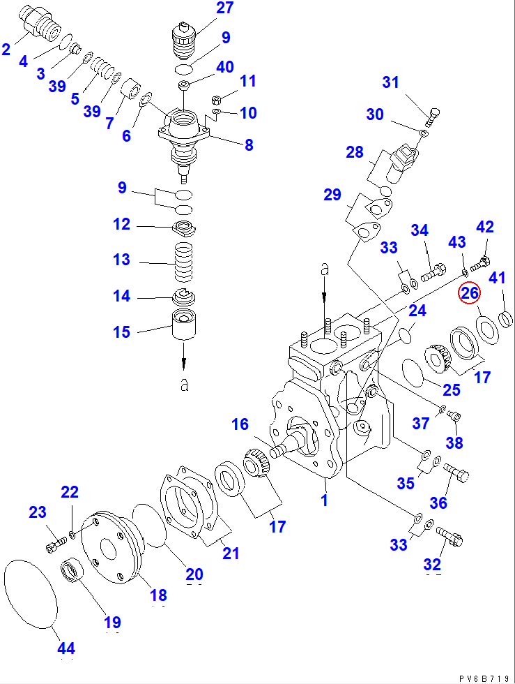 Diagram ND094093-0050 SHIM, 0.40MM - Komatsu