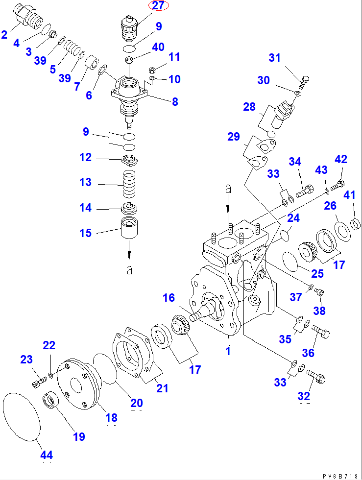 Diagram ND095300-0040 VALVE ASS'Y,CONTROL - Komatsu