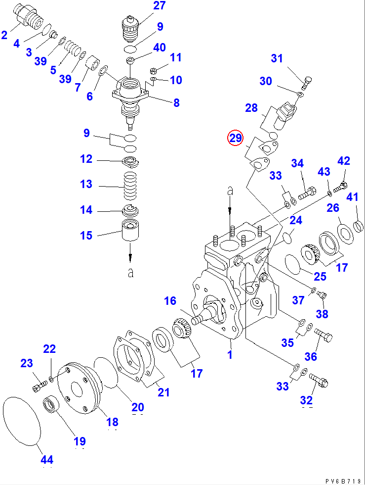 Diagram ND094096-0050 SHIM, 0.15MM - Komatsu