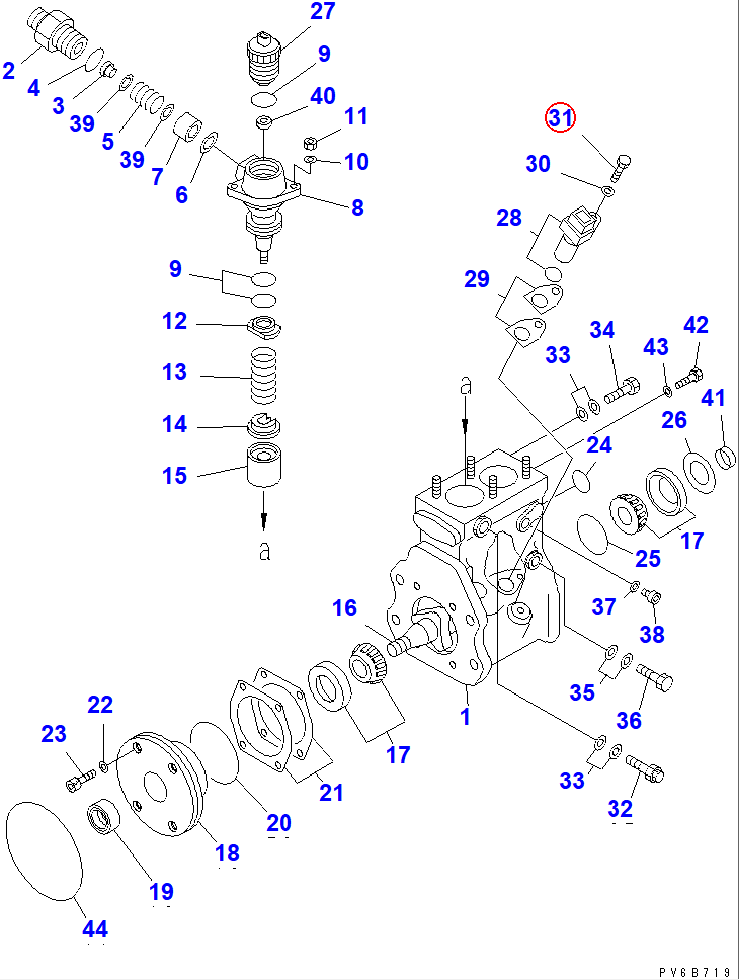 Diagram ND90107-06161 BOLT - Komatsu