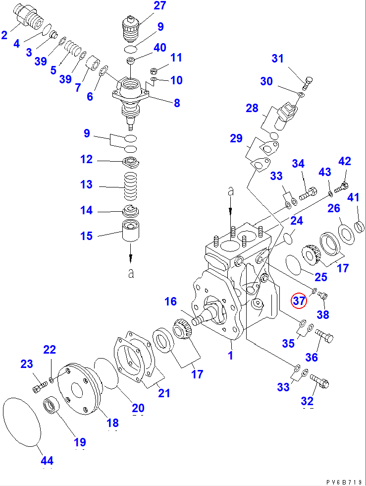 Diagram ND949018-0350 WASHER - Komatsu