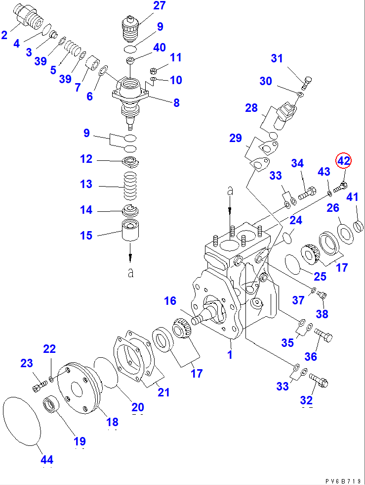 Diagram ND090244-0010 SCREW - Komatsu