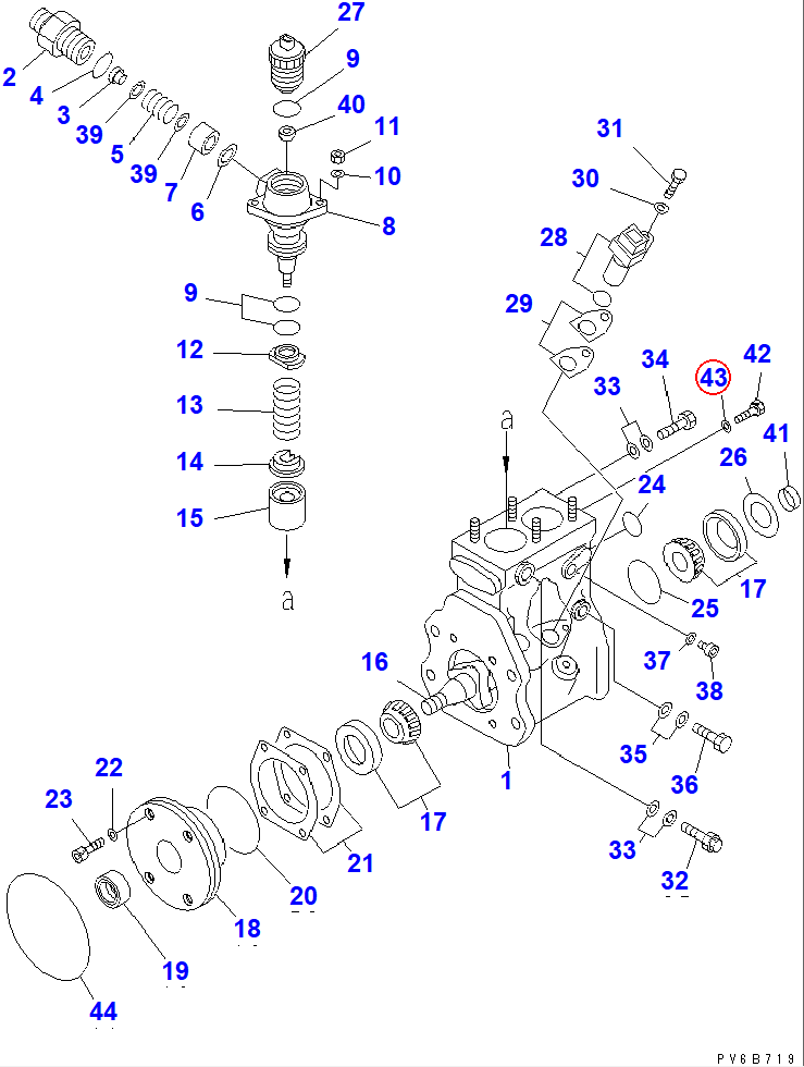 Diagram ND949010-3020 WASHER - Komatsu