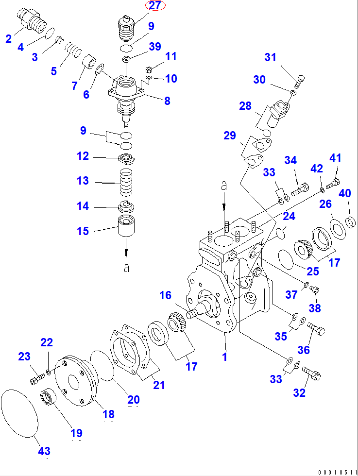 Diagram ND095300-0150 VALVE ASS'Y,CONTROL - Komatsu