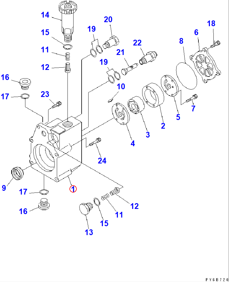 Diagram ND094210-0070 HOUSING ASS'Y - Komatsu