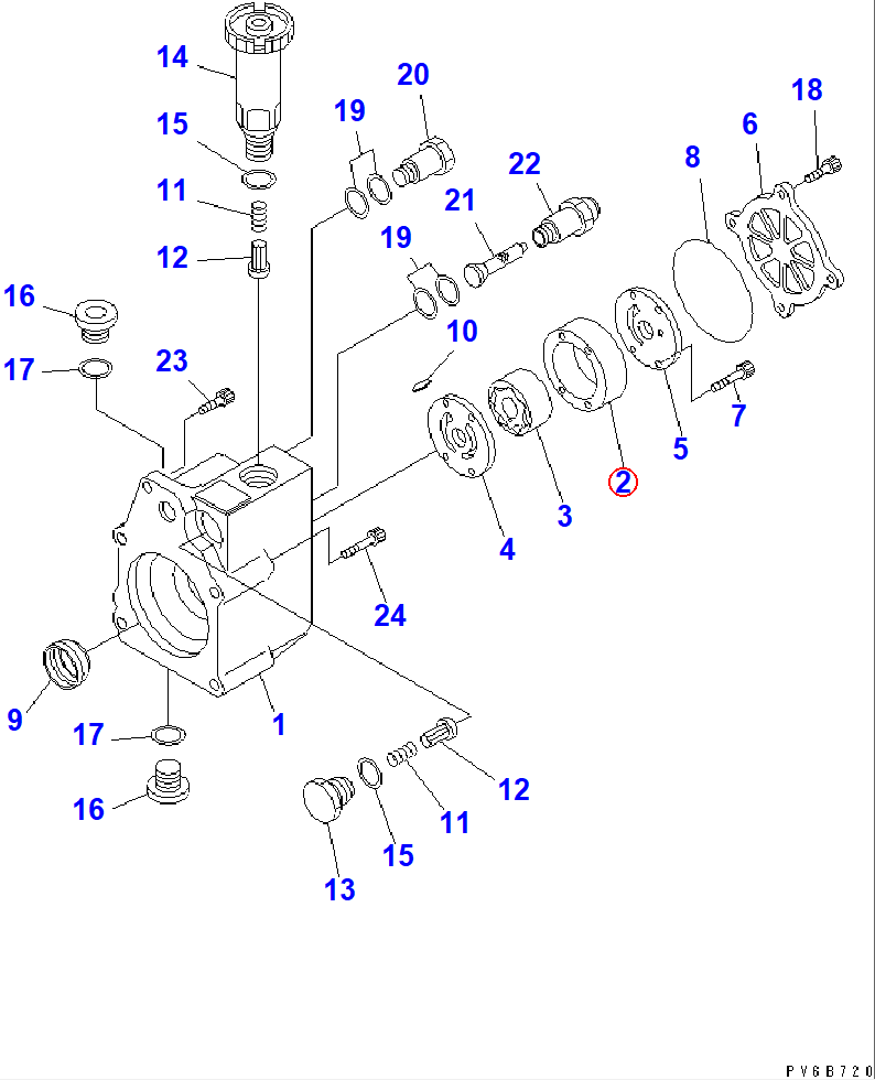 Diagram ND094231-0050 CASING - Komatsu