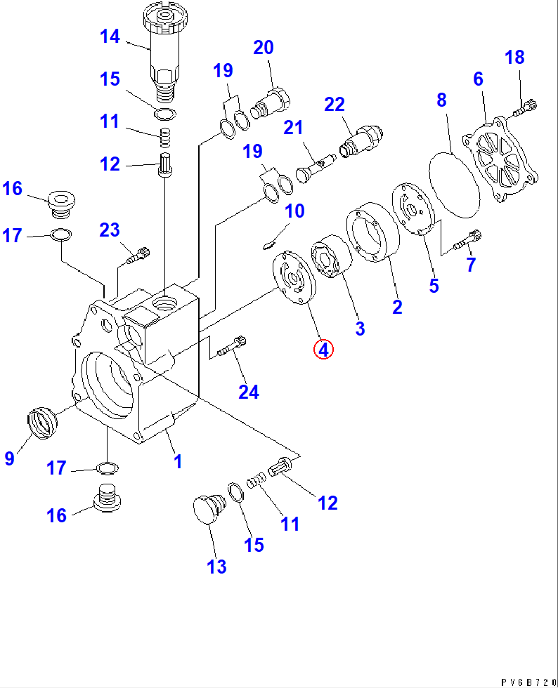 Diagram ND094241-0040 PLATE - Komatsu