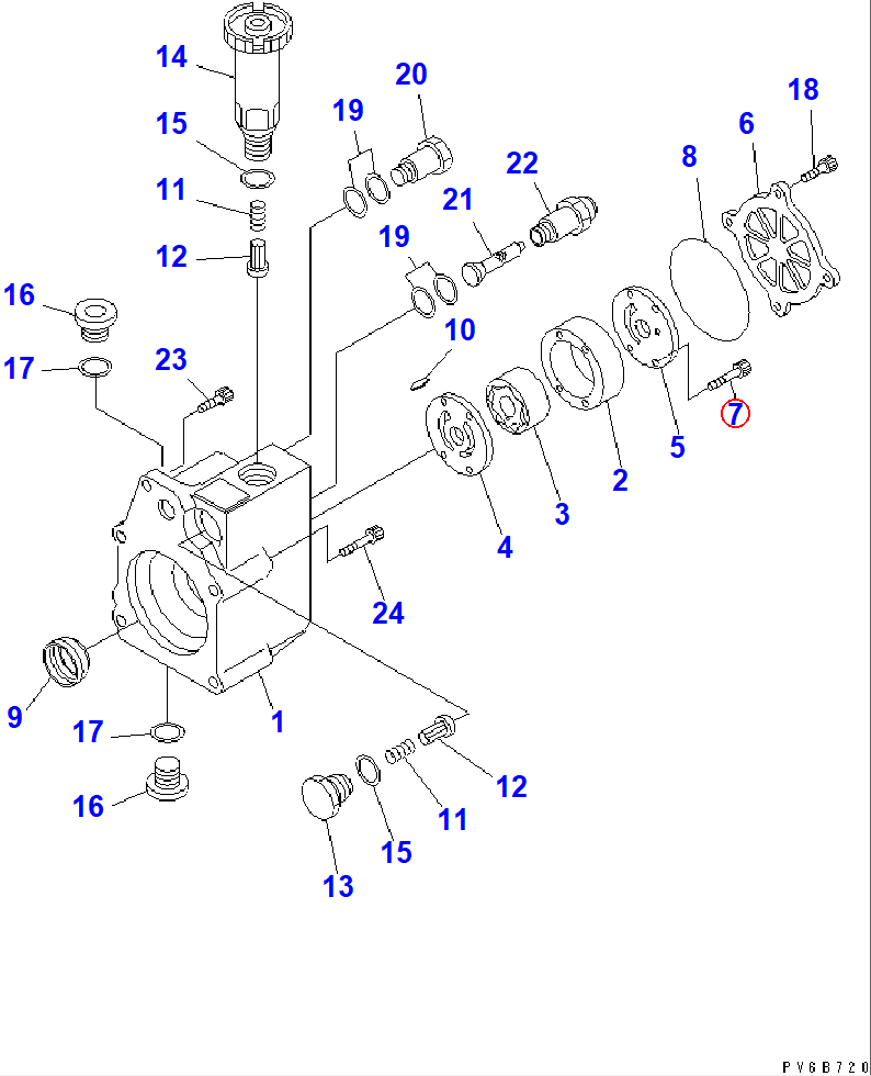 Diagram ND094082-0040 SCREW - Komatsu