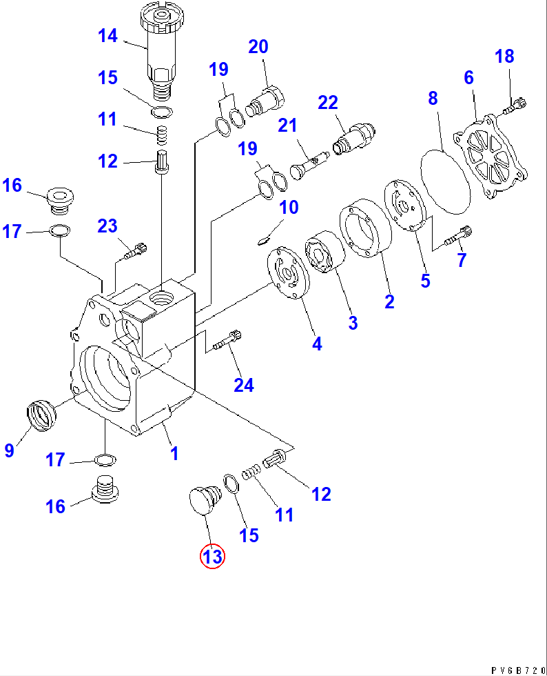 Diagram ND092126-0010 PLUG,CHAMBER - Komatsu