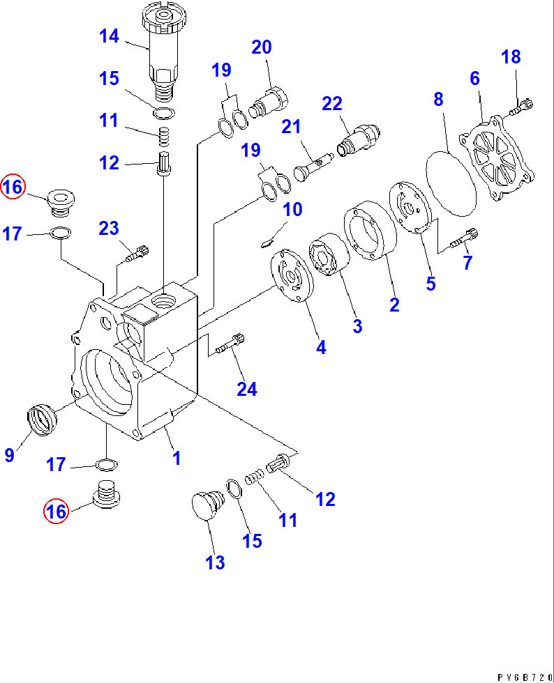 Diagram ND090317-0060 PLUG,SCREW - Komatsu