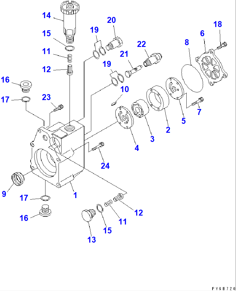 Diagram ND094200-0301 FEED PUMP ASS'Y - Komatsu