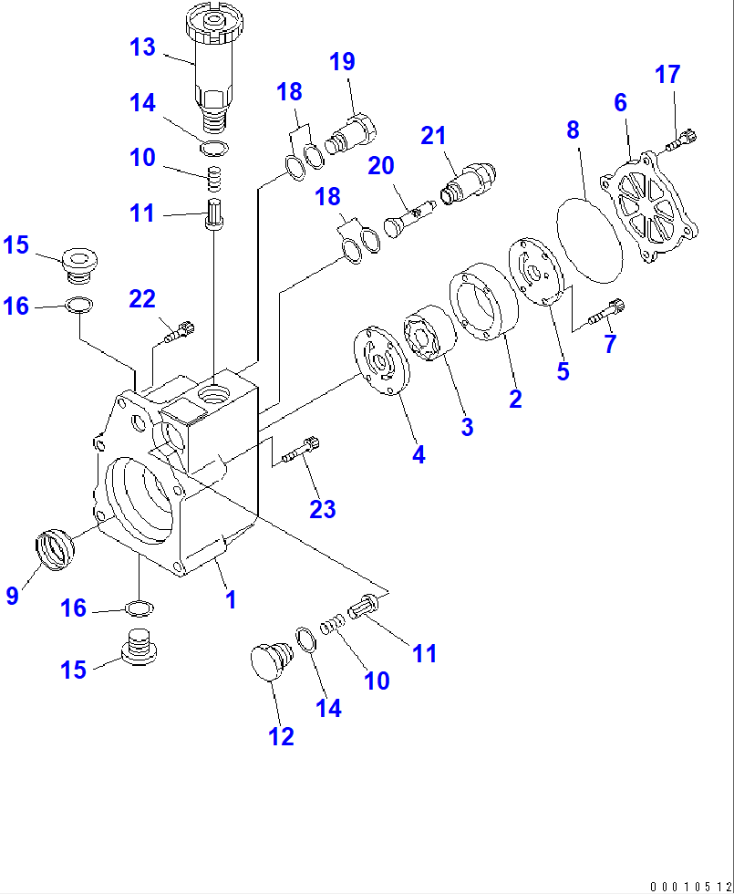 Diagram ND094200-0350 FEED PUMP ASS'Y - Komatsu