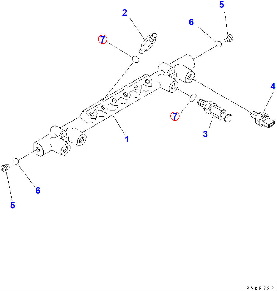 Diagram ND095444-0020 PICCO RING - Komatsu