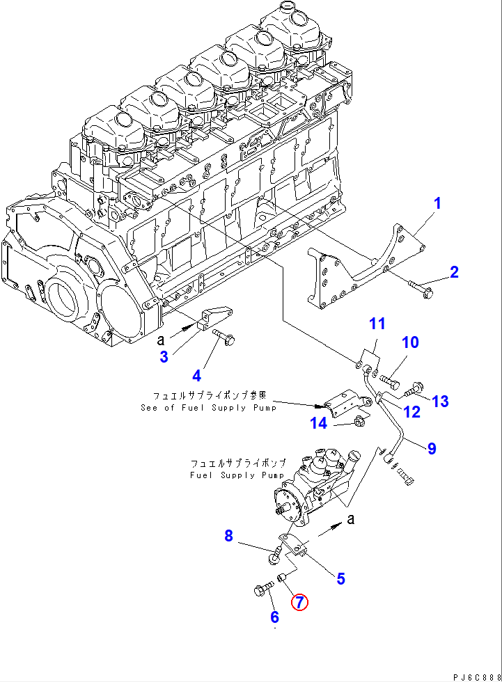 Diagram 6631-11-5630 SPACER - Komatsu