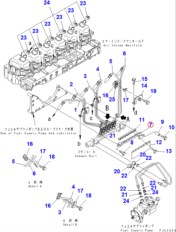 Diagram 6156-71-5240 BRACKET - Komatsu
