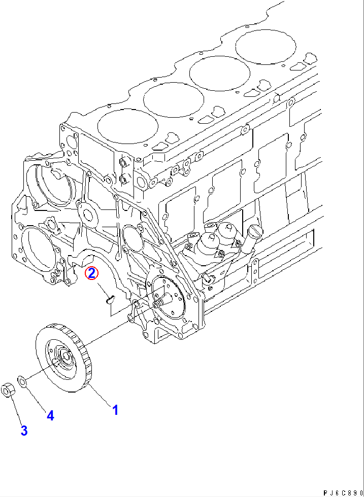 Diagram 04010-00519 KEY - Komatsu