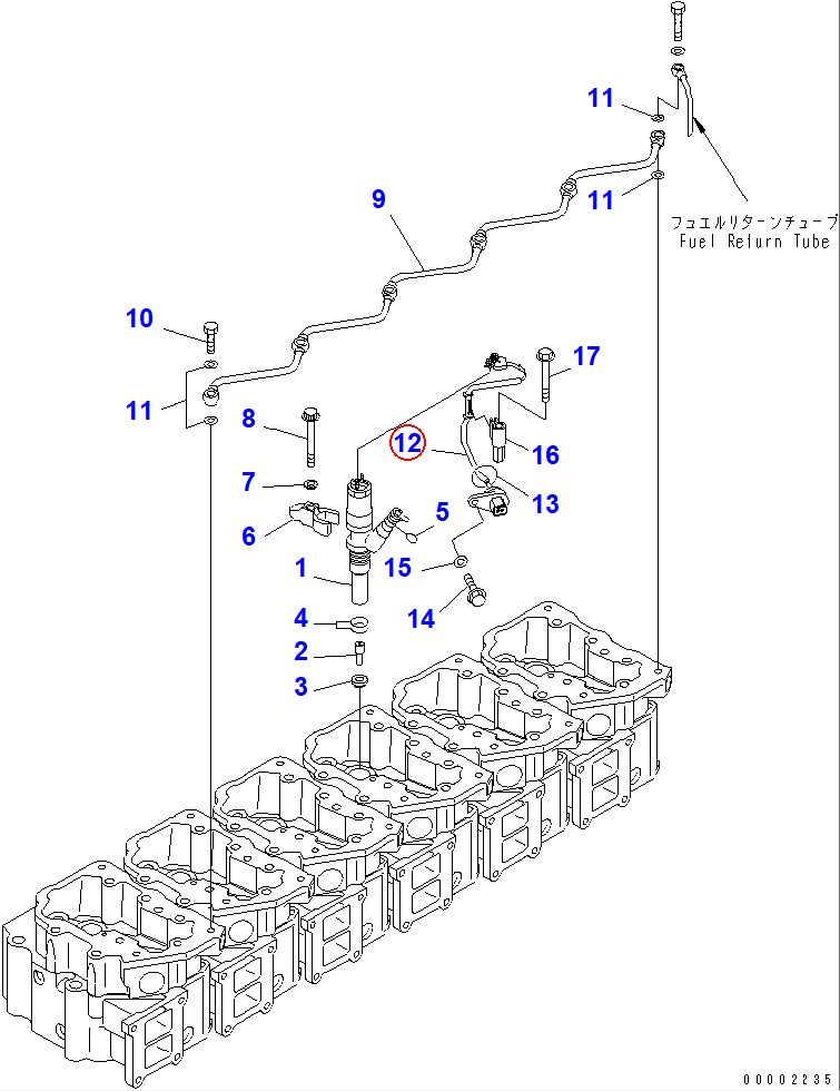 Diagram 6156-81-9110 WIRING HARNESS - Komatsu