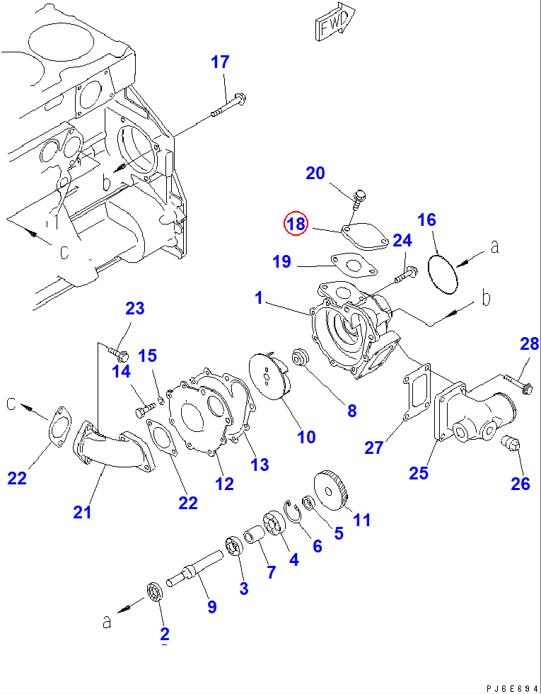 Diagram 6151-62-6510 PLATE - Komatsu