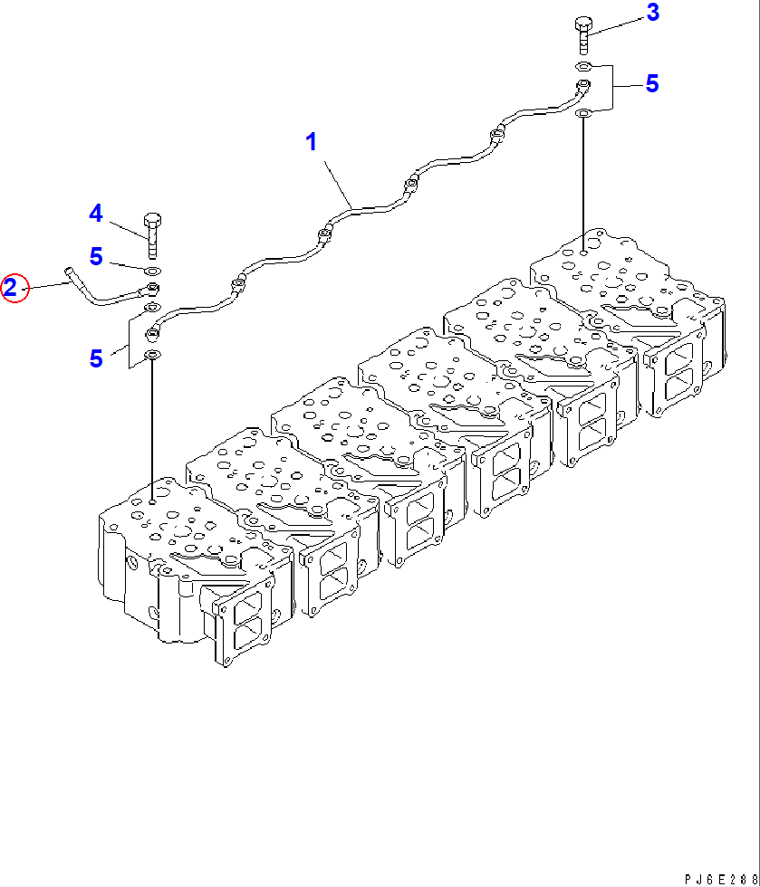 Diagram 6156-11-6420 JOINT - Komatsu