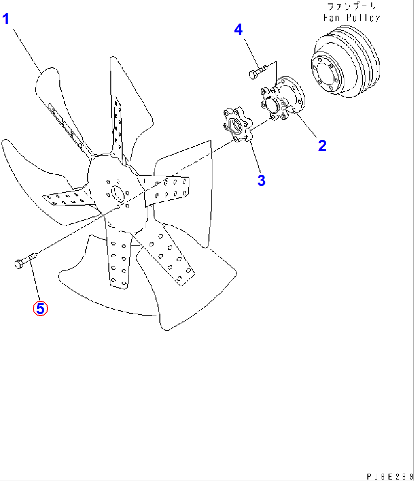 Diagram 01010-81045 BOLT - Komatsu