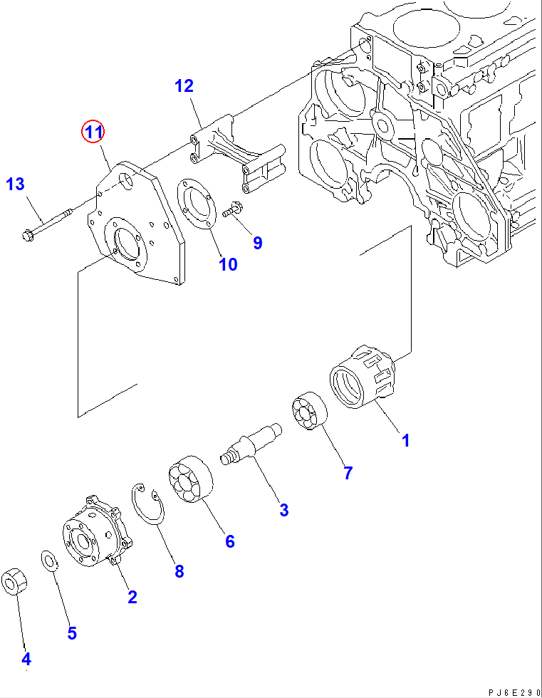 Diagram 6156-61-3420 PLATE - Komatsu