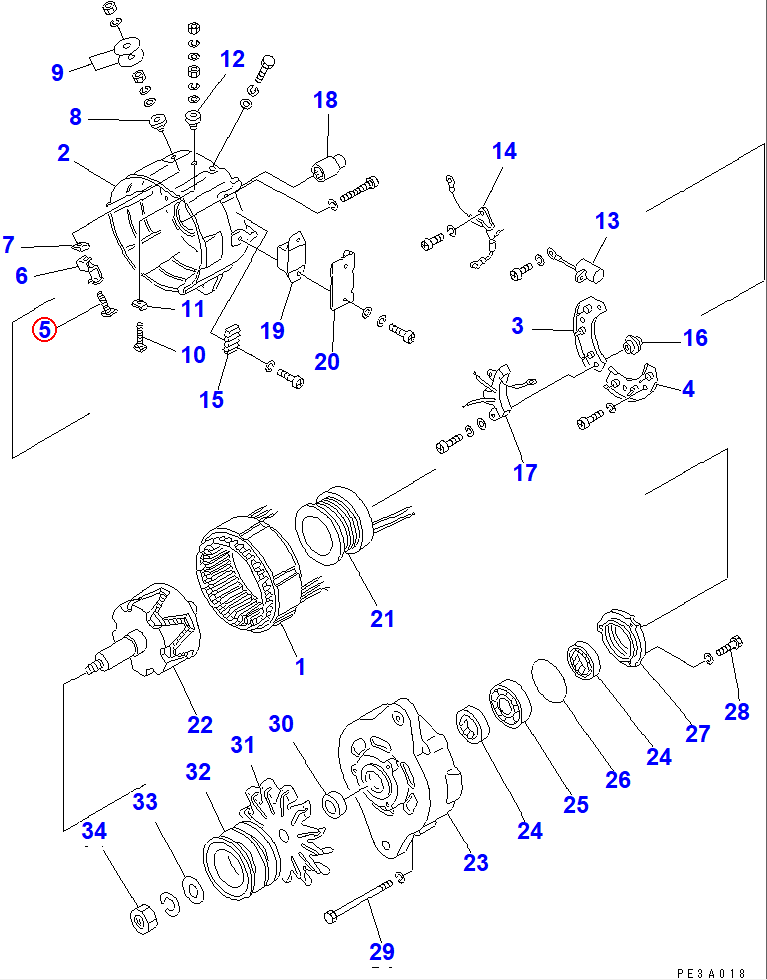 Diagram SD8140-0603510 BOLT - Komatsu