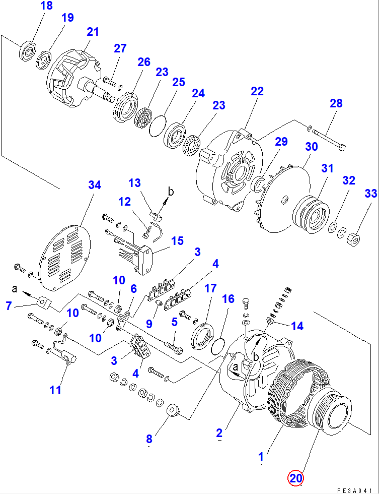 Diagram SD1251-00700X0 COIL ASS'Y - Komatsu