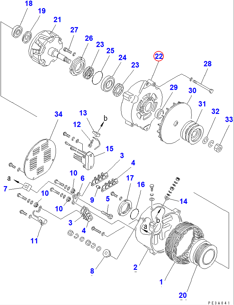 Diagram SD2242-08600X0 BRACKET - Komatsu
