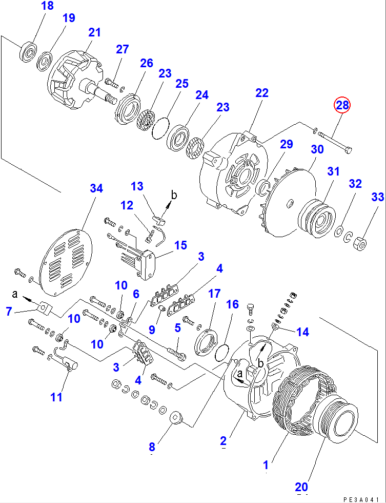 Diagram SD5010-04750X0 BOLT - Komatsu