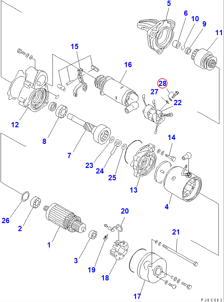 Diagram KD0-0270-06502 BOLT - Komatsu