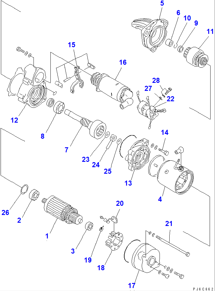 Diagram KD7-09210-1560 SEAL ASS'Y,REPAIR KIT (NOT SHOWN) - Komatsu