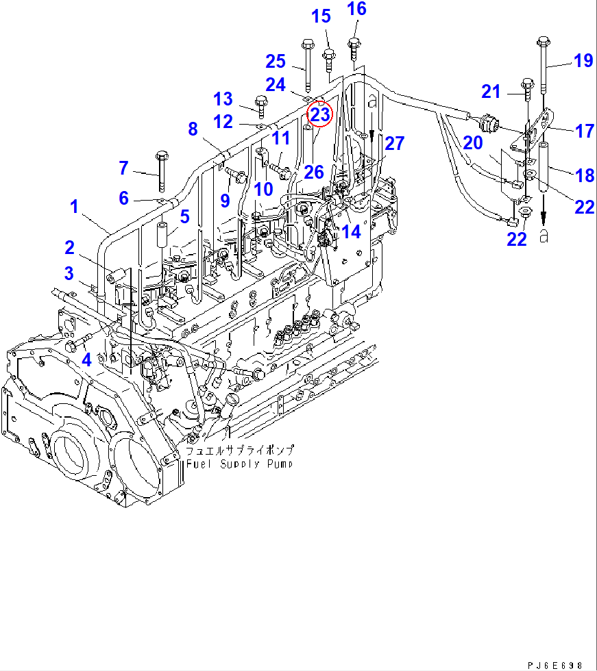 Diagram 6217-11-9690 SPACER - Komatsu