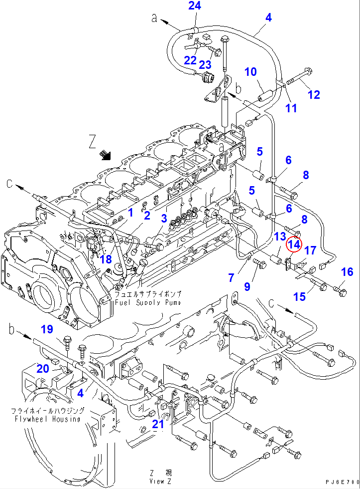 Diagram 426-01-11310 BRACKET - Komatsu
