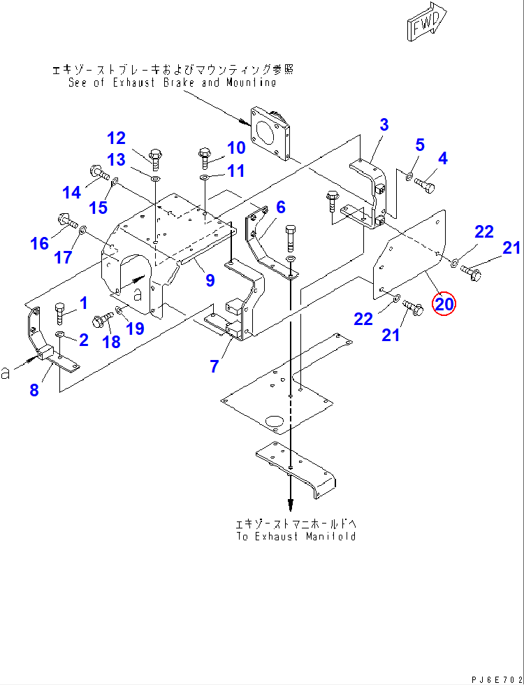 Diagram 6156-11-5431 PLATE - Komatsu